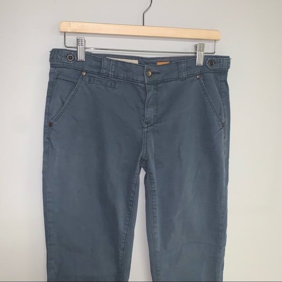 Pilcro and the Letterpress “Hyphen” Low Rise Chinos Pants‎ Blue  Grey Size 28 - Picture 4 of 13